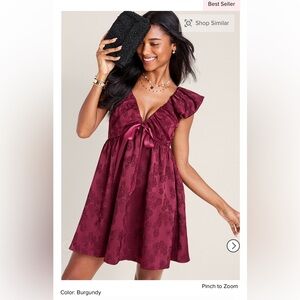 Sofia Jacquard Mini Dress